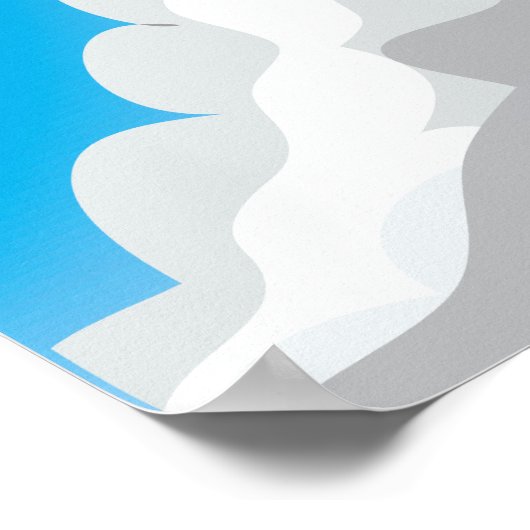 Cute Cartoon Speelgoed Rockets! Poster (Hoek)