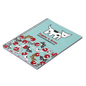 Cute Cartoon Spotted Doggies & Bones Pet Notebook Notitieboek (Linkerzijde)