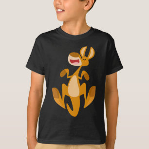 Cute Cartoon Springende Kangoeroe Kinderen T-Shirt