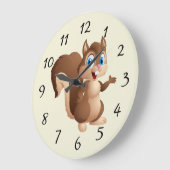Cute cartoon Squirrel Grote Klok (Hoek)