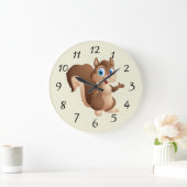 Cute cartoon Squirrel Grote Klok (Huis)