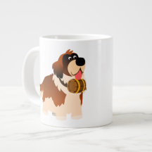 Cute Cartoon St Bernard Jumbo Mok