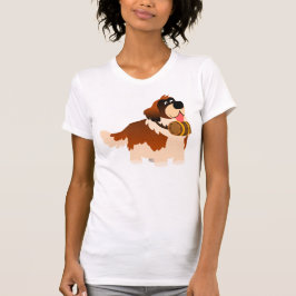 Cute Cartoon St Bernard Women T-Shirt