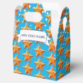 Cute Cartoon Starfish Blue Ocean Classic Bedankdoosjes (Geopend)