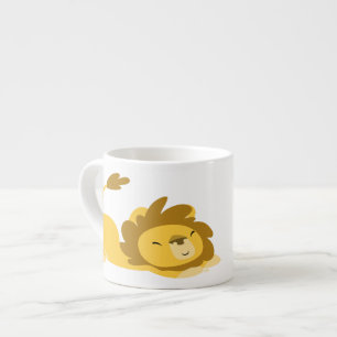 Cute Cartoon Stretching Lion Specialty Mok