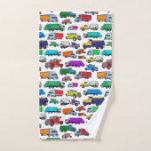 Cute Cartoon-style Truck Illustrations Bad Handdoek (Handdoek)