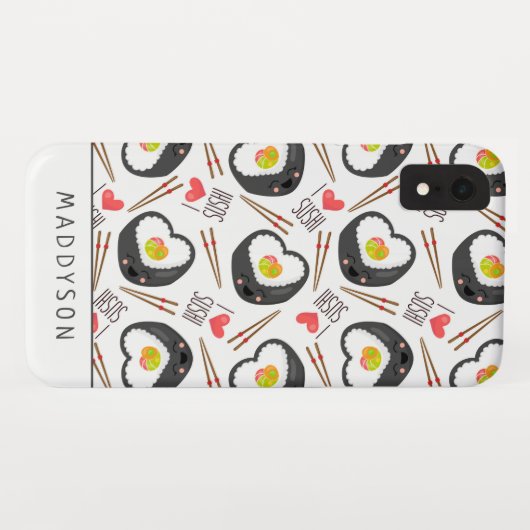 Cute Cartoon Sushi Pattern Case-Mate iPhone Case (Achterkant (horizontaal))
