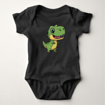 Cute Cartoon T-Rex Dinosaur Baby Rompertje