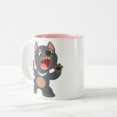 Cute Cartoon Tasmanian Devil Mok (Voorkant links)