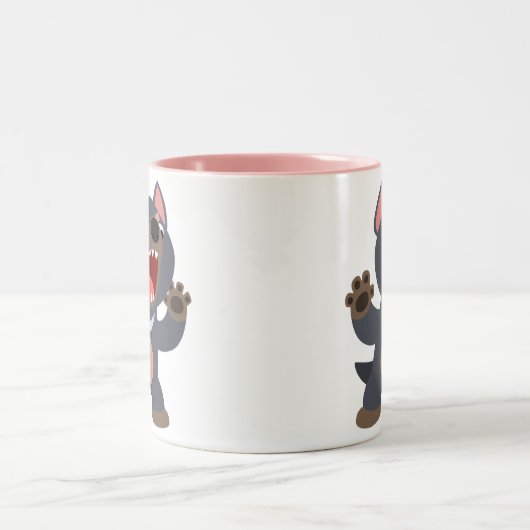 Cute Cartoon Tasmanian Devil Mok (Center)