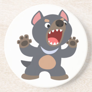 Cute Cartoon Tasmanian Devil Onderzetter
