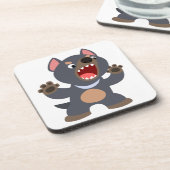 Cute Cartoon Tasmanian Devil Onderzetter Set (Linkerzijde)