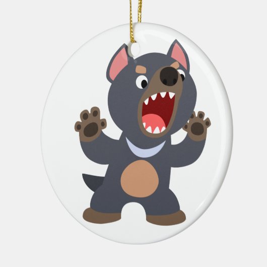Cute Cartoon Tasmanian Devil Ornament (Links)