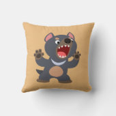 Cute Cartoon Tasmanian Devil Pillow Kussen (Achterkant)
