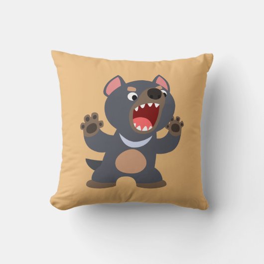 Cute Cartoon Tasmanian Devil Pillow Kussen (Voorkant)