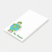 Cute Cartoon Teacher Post It Notes (Schuin)