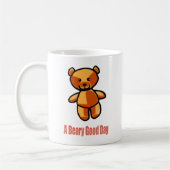Cute Cartoon Teddy Bear Pun Illustration Koffiemok (Links)