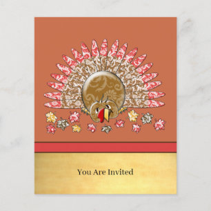Cute Cartoon Thanksgiving Turkije Flyer
