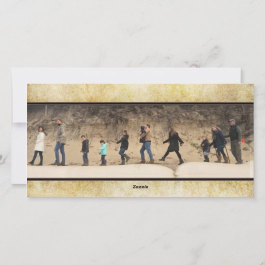 Cute Cartoon Thanksgiving Turkije Fotokaart Feestdagenkaart (Achterkant)