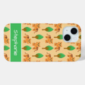 Cute Cartoon Tiger Pattern - Gepersonaliseerd Case-Mate iPhone Case (Achterkant (horizontaal))
