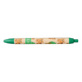 Cute Cartoon Tiger Pattern - Gepersonaliseerd Zwarte Inkt Pen (Voorkant)