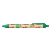 Cute Cartoon Tiger Pattern - Gepersonaliseerd Zwarte Inkt Pen (Bovenkant)