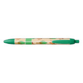 Cute Cartoon Tiger Pattern - Gepersonaliseerd Zwarte Inkt Pen (Achterkant)