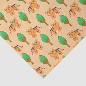 Cute Cartoon Tiger Pattern Tissuepapier (Detail)