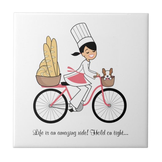 Cute Cartoon Tile Tegeltje (Voorkant)