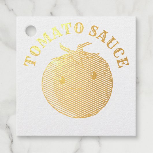 Cute Cartoon Tomato Bedankjes Labels (Voorkant)