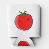 Cute Cartoon Tomato Blikjeskoeler (Achterkant)