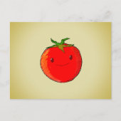 Cute Cartoon Tomato Briefkaart (Voorkant)