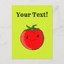 Cute Cartoon Tomato Briefkaart