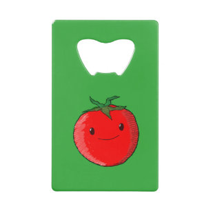 Cute Cartoon Tomato Creditkaart Flessenopener