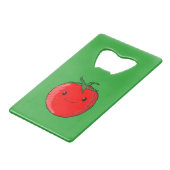 Cute Cartoon Tomato Creditkaart Flessenopener (Achterkant Gekanteld)