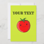 Cute Cartoon Tomato Kaart (Voorkant)
