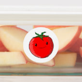 Cute Cartoon Tomato Labels (Aangebracht)