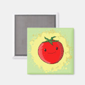 Cute Cartoon Tomato Magneet (Voorkant / Achterkant)