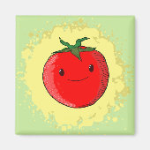 Cute Cartoon Tomato Magneet (Voorkant)