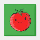 Cute Cartoon Tomato Magneet (Voorkant)
