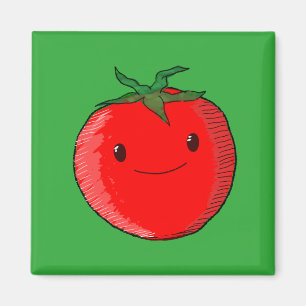 Cute Cartoon Tomato Magneet