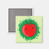 Cute Cartoon Tomato Magneet (Voorkant / Achterkant)