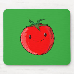 Cute Cartoon Tomato Muismat