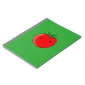 Cute Cartoon Tomato Notitieboek (Linkerzijde)