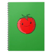 Cute Cartoon Tomato Notitieboek (Voorkant)