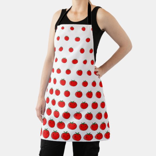 Cute Cartoon Tomato Pattern Schort (Insitu)