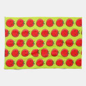 Cute Cartoon Tomato Pattern Theedoek (Horizontaal)