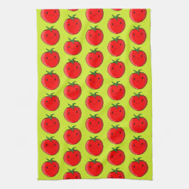 Cute Cartoon Tomato Pattern Theedoek