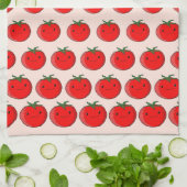Cute Cartoon Tomato Pattern Theedoek (Gevouwen)