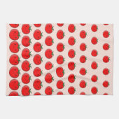 Cute Cartoon Tomato Pattern Theedoek (Horizontaal)